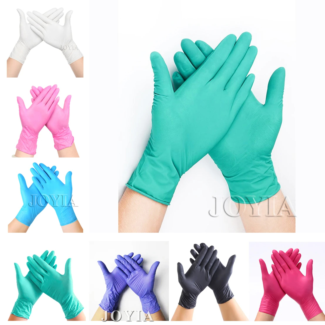 Green Disposable Gloves Pink E - đánh giá và giá Exam Glove Nitrile