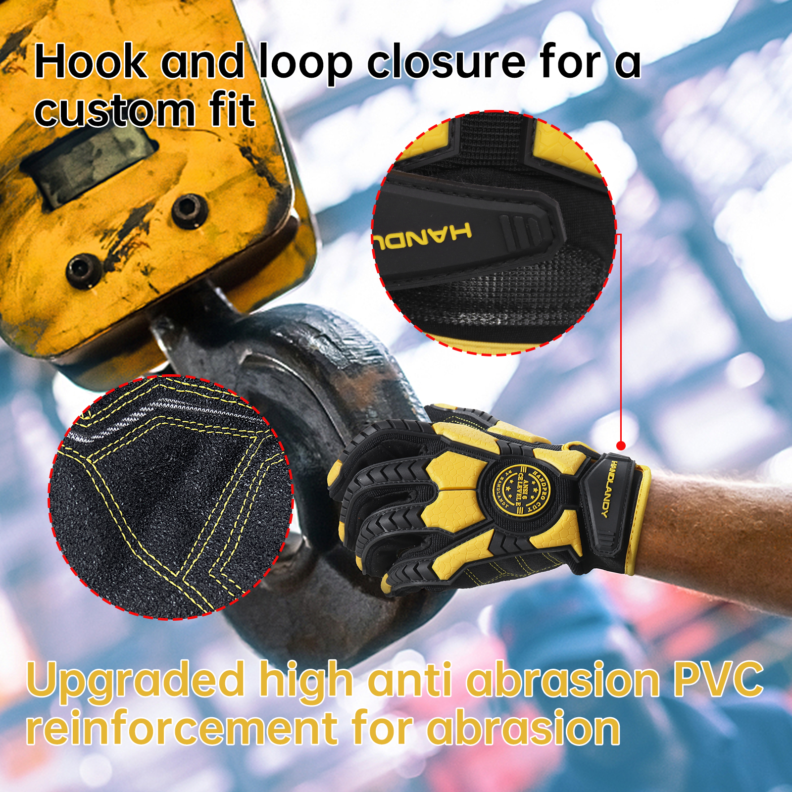 Heavy Duty Work Gloves, Cut 6  - đánh giá và giá Work Glove Impact