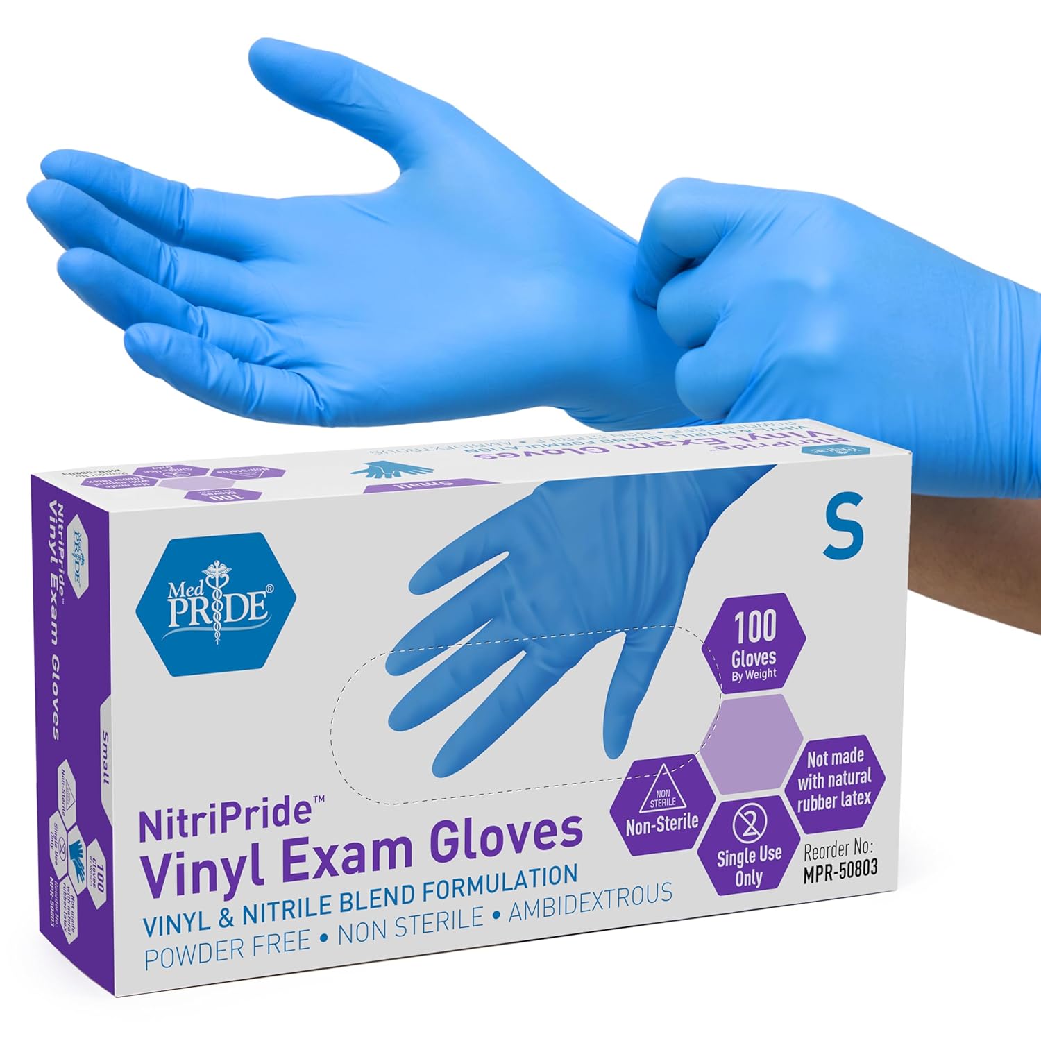 Nitrile/Vinyl Blend Exam Glove - đánh giá và giá Latex Disposable Glove