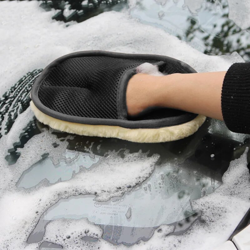 Car Wash Wool Gloves Thickened - đánh giá và giá Wool Glove Lined