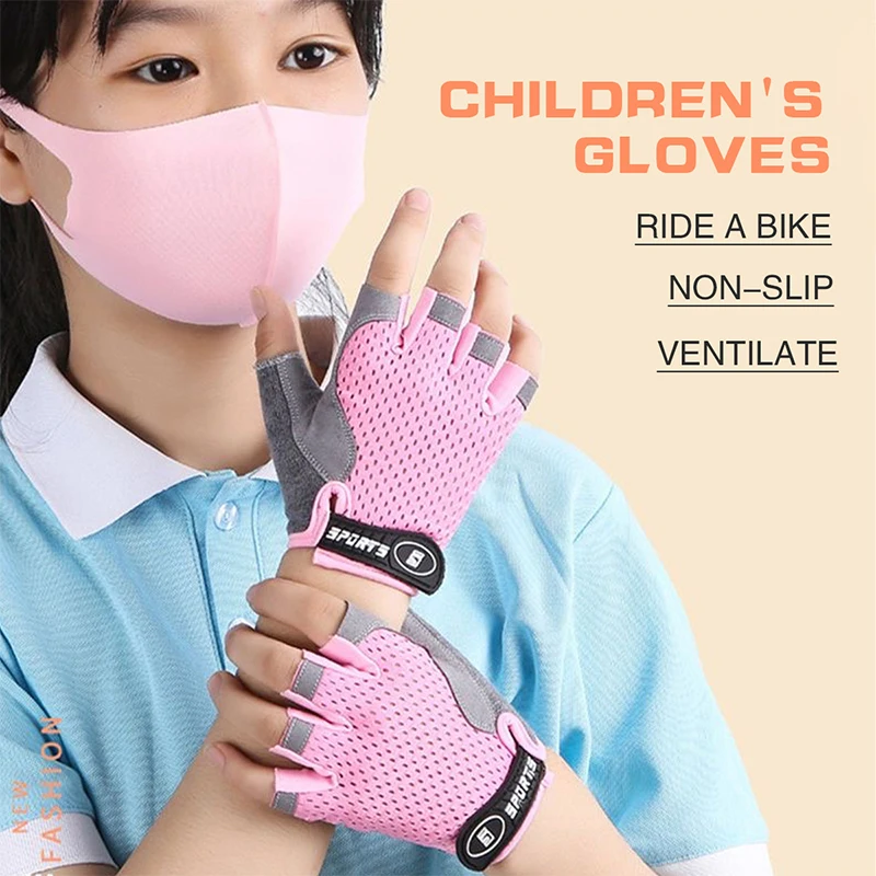 Kids Half Finger Sports Cyclin - đánh giá và giá Cycling Glove Padded