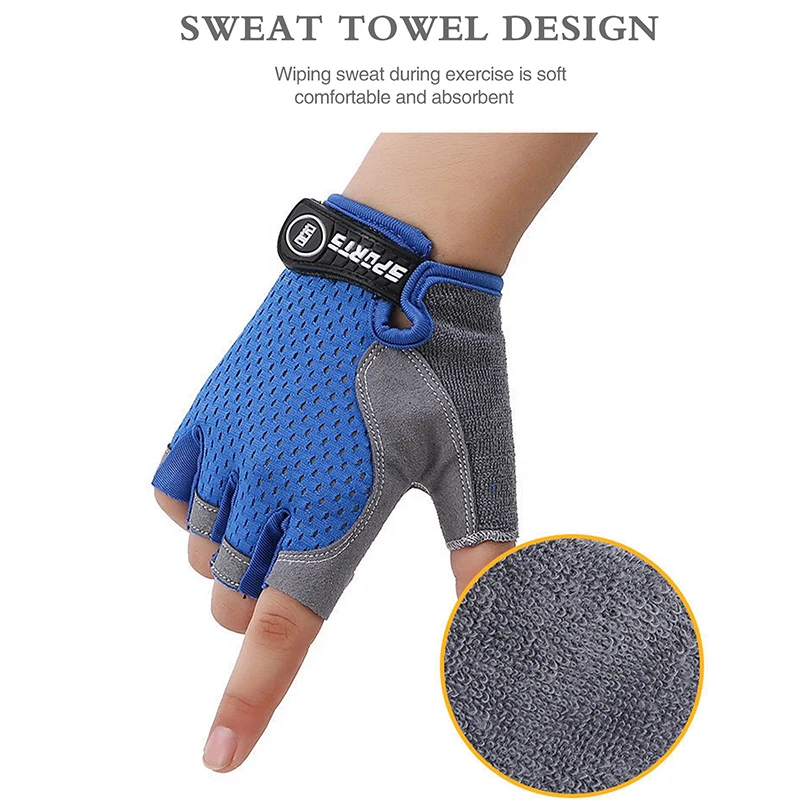 Kids Half Finger Sports Cyclin - đánh giá và giá Cycling Glove Padded
