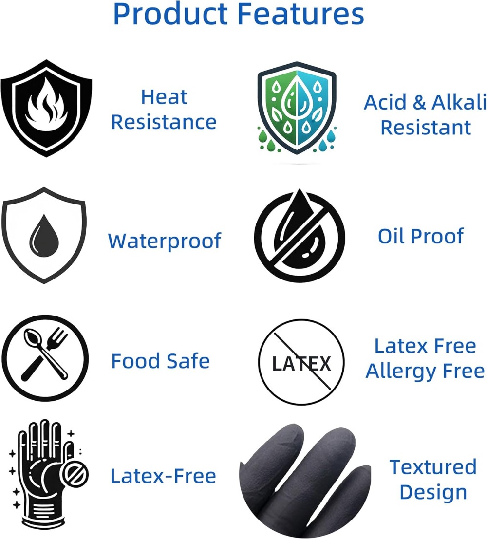 Heat Resistant BBQ Gloves: 4 R - đánh giá và giá Heat Resistant Glove