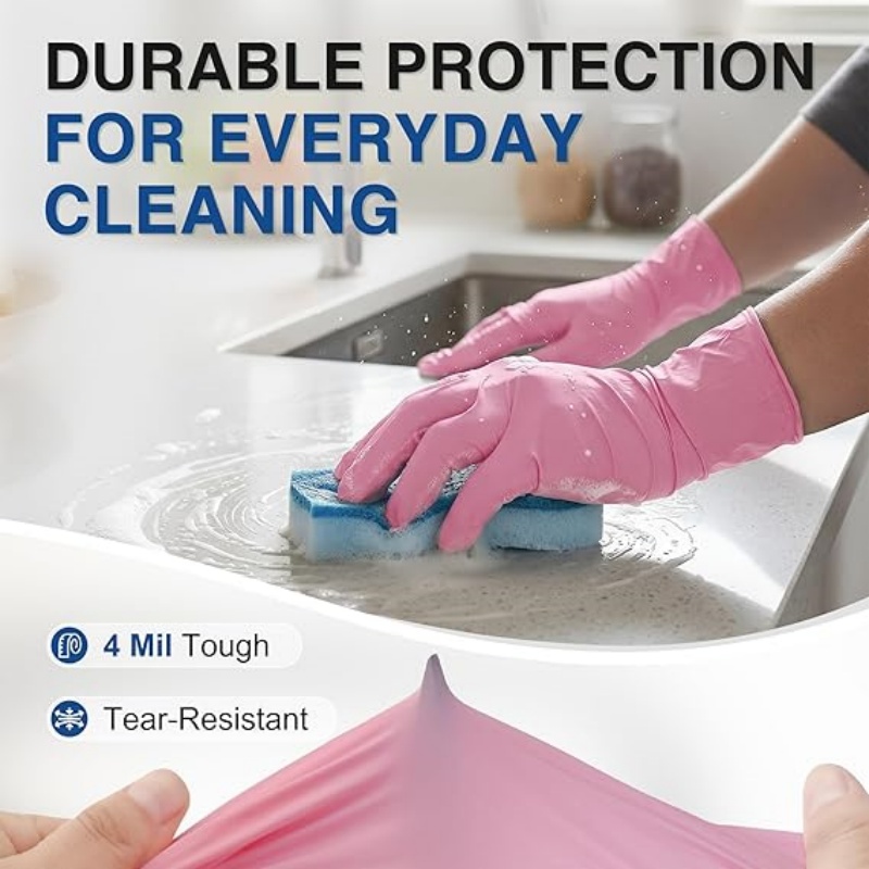 Pink Nitrile Disposable Gloves - đánh giá và giá Nitrile Mechanic Glove