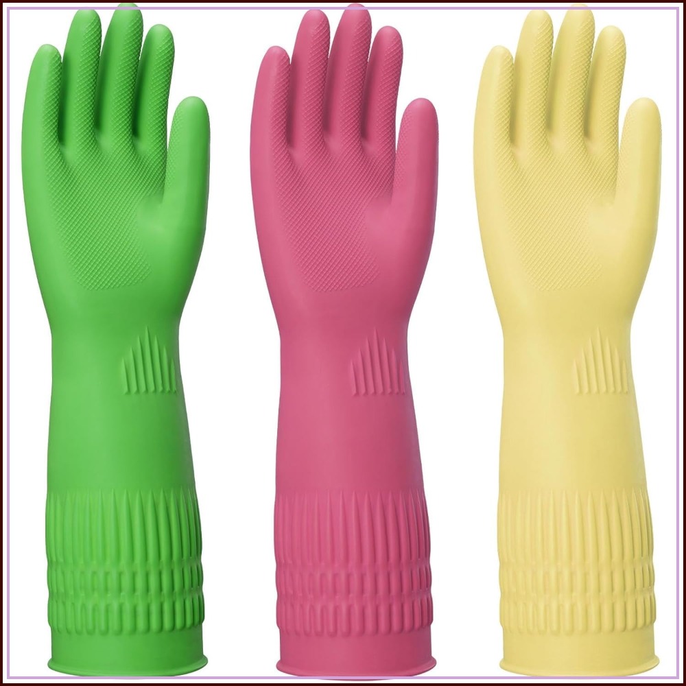 15-Inch Reusable Rubber Gloves - đánh giá và giá Rubber Glove Cleaning