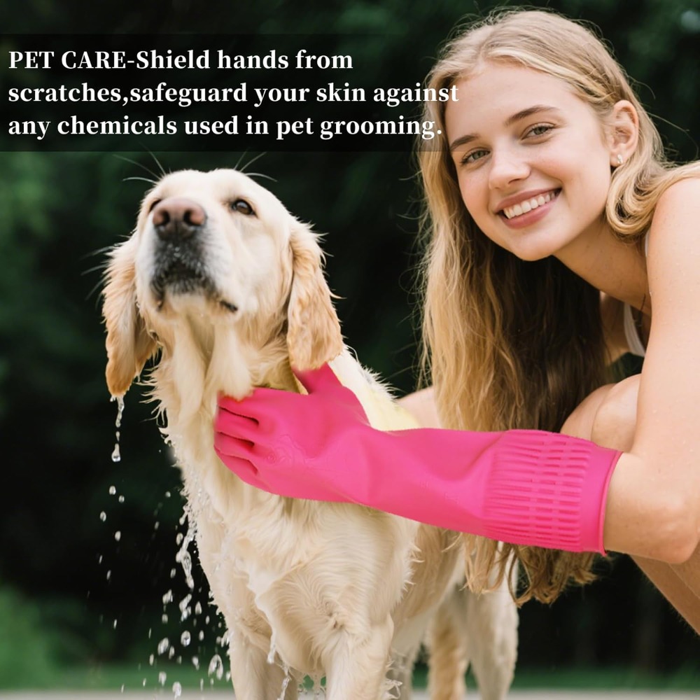 15-Inch Reusable Rubber Gloves - đánh giá và giá Rubber Glove Cleaning