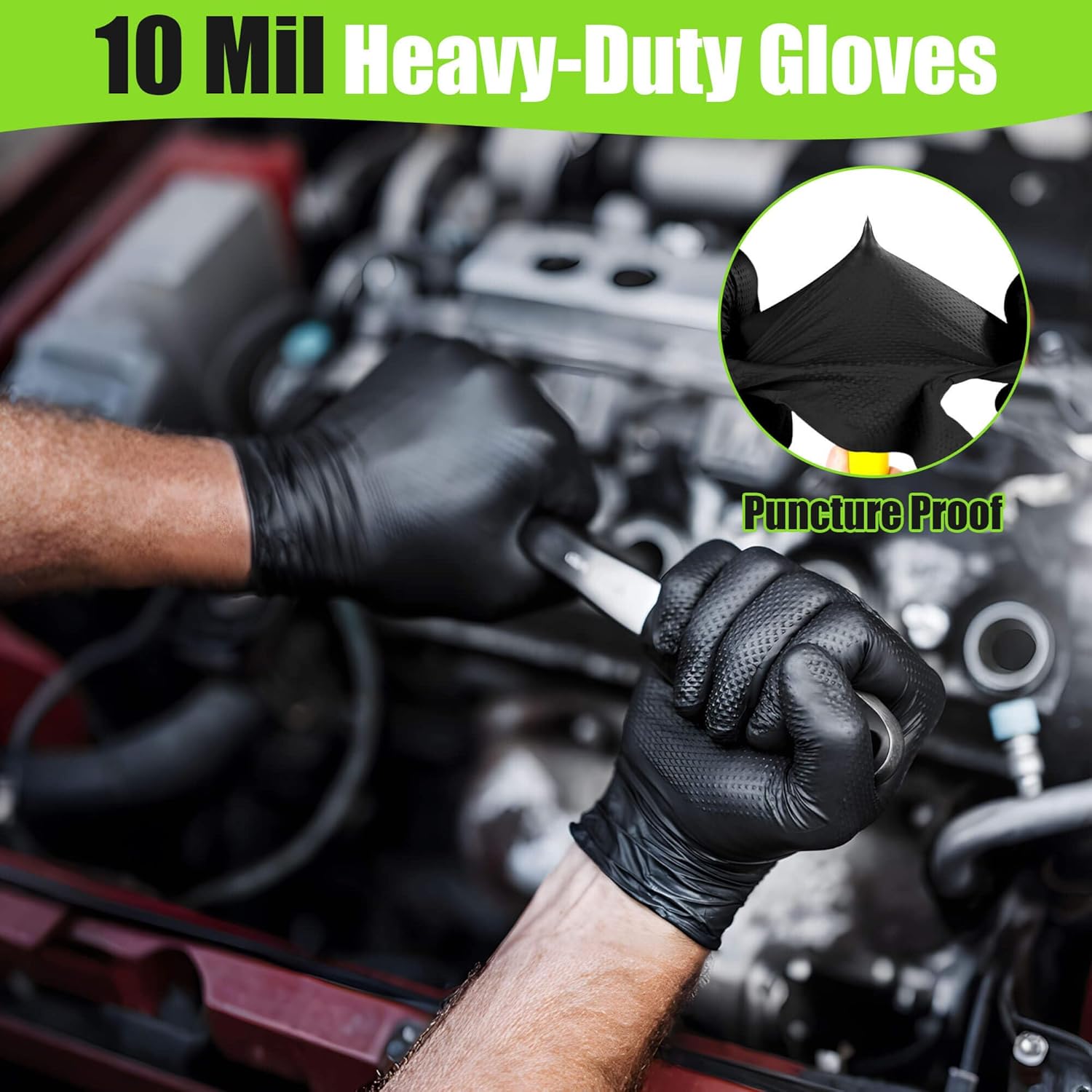 10 Mil Nitrile Gloves Large -  - đánh giá và giá Nitrile Mechanic Glove