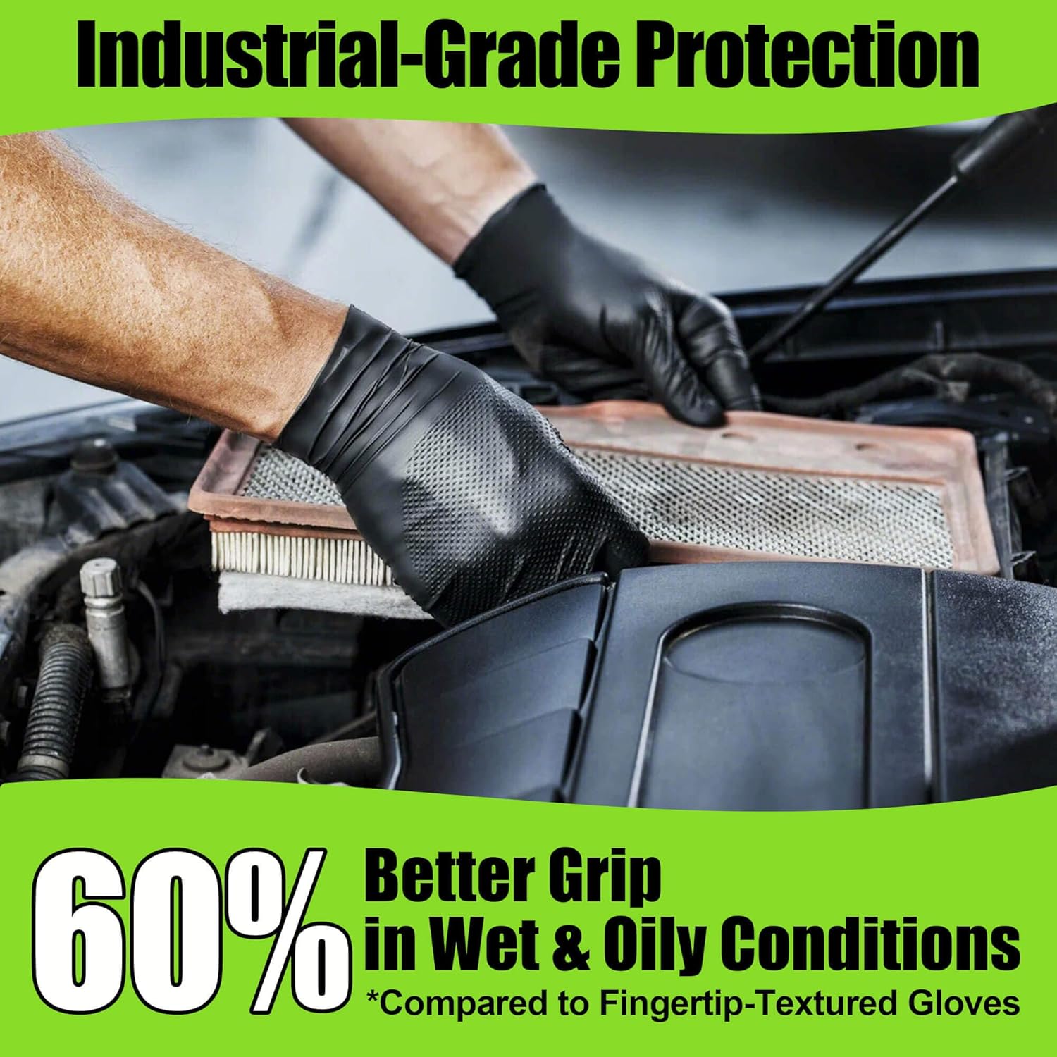 10 Mil Nitrile Gloves Large -  - đánh giá và giá Nitrile Mechanic Glove
