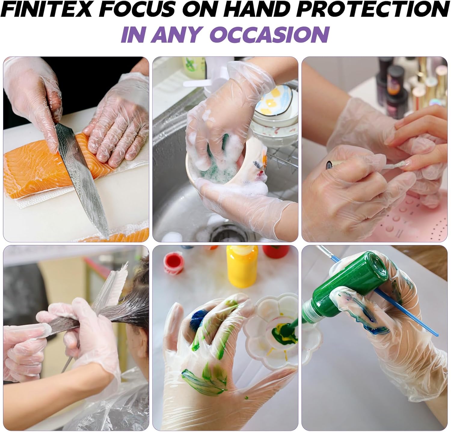 Clear Vinyl Gloves Disposable  - đánh giá và giá Exam Glove Nitrile