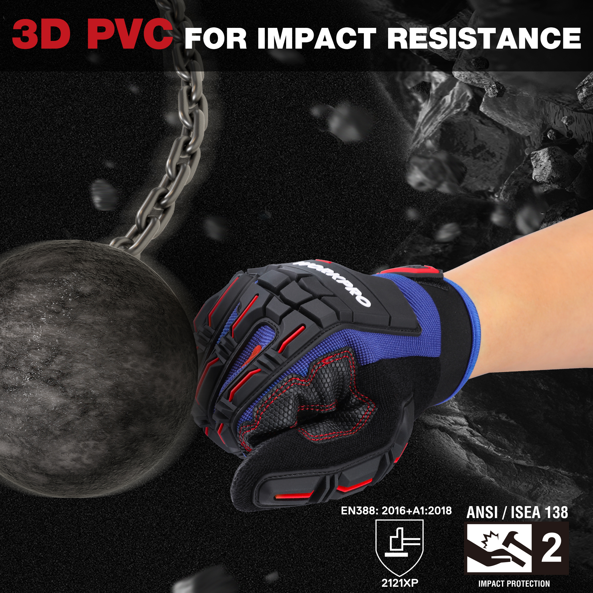 WORKPRO Heavy-duty Work Gloves - đánh giá và giá Work Glove Impact