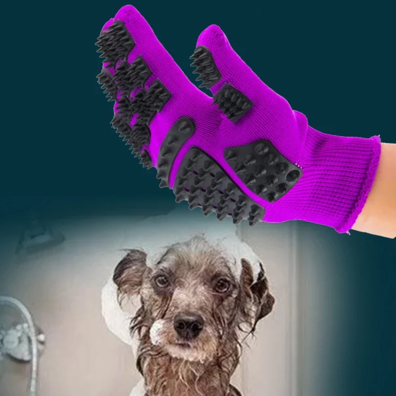 1PC Pet Hair Grooming Gloves C - đánh giá và giá Rubber Glove Cleaning