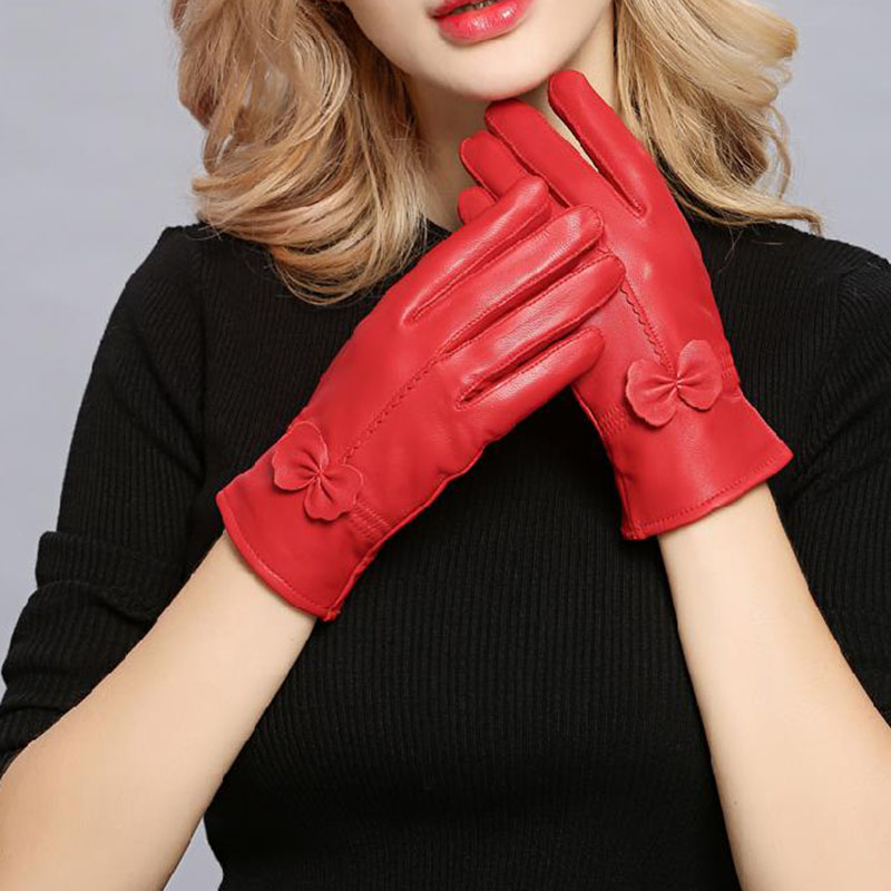 Women Genuine Leather Winter W - đánh giá và giá Wool Glove Lined