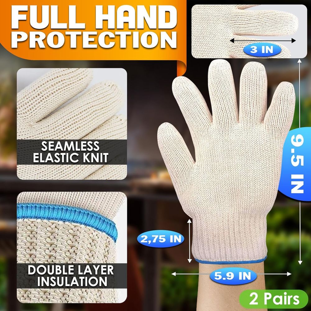 Heat-Resistant Gloves, 9.5 Len - đánh giá và giá Heat Resistant Glove