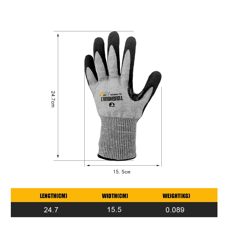 TOUGHBUILT TB-P2-112-5-L Nitri - đánh giá và giá Nitrile Mechanic Glove