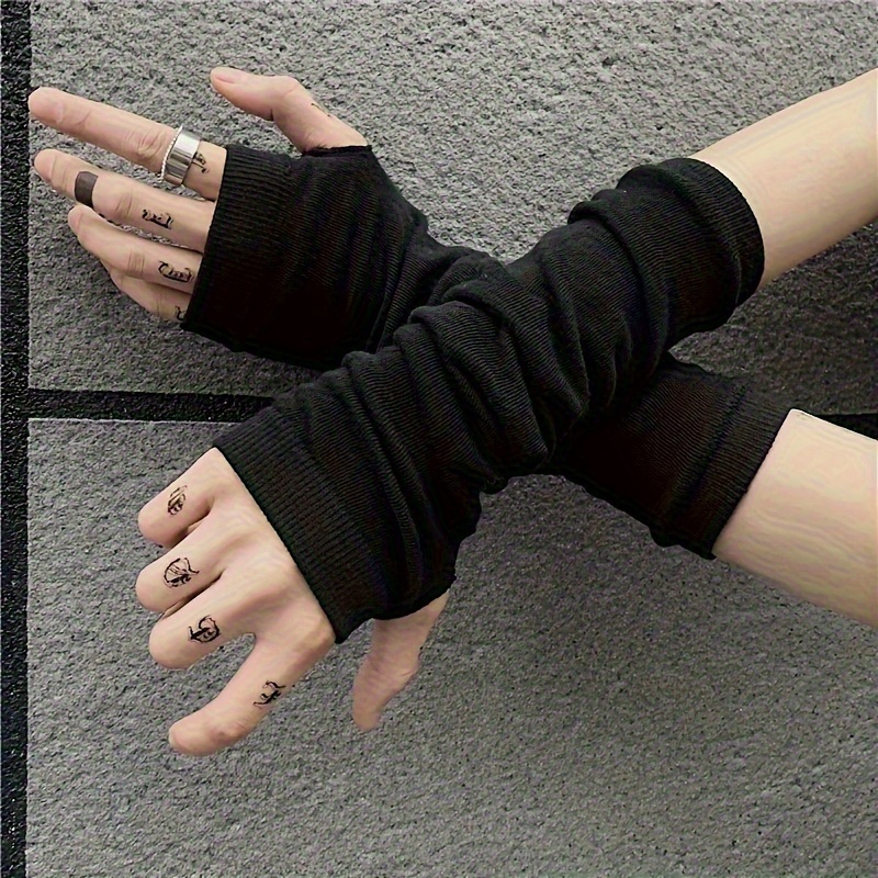 Fashion ninja arm cover, knitt - đánh giá và giá Fingerless Glove Knit