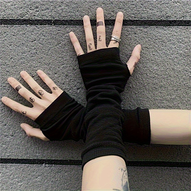 Fashion ninja arm cover, knitt - đánh giá và giá Fingerless Glove Knit