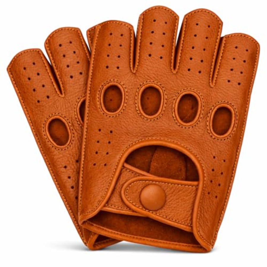 Mens fingerless leather drivin - đánh giá và giá Leather Driving Glove