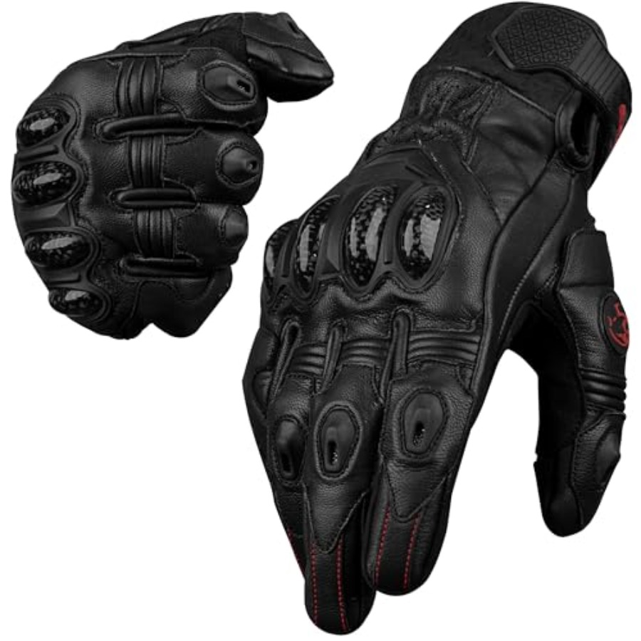 Leather Motorcycle Gloves for  - đánh giá và giá Motorcycle Glove Knuckle