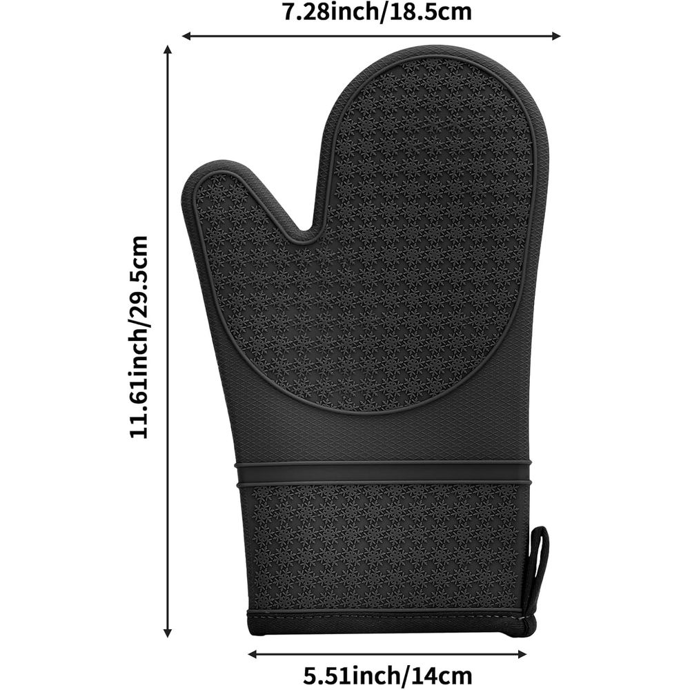 Heat Resistant Silicone Oven M - đánh giá và giá Oven Mitt Silicone