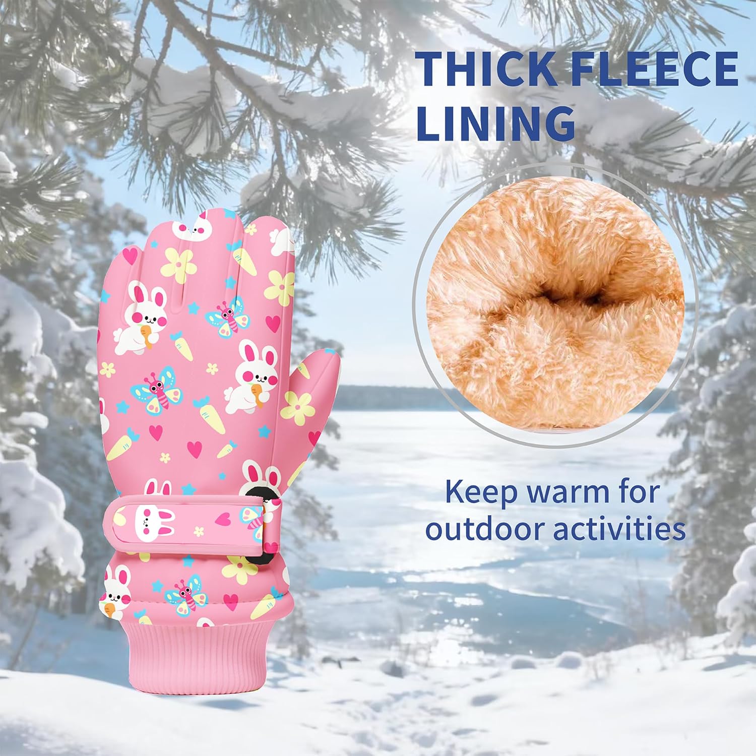 Kids Winter Snow Gloves, Water - đánh giá và giá Winter Glove Insulated