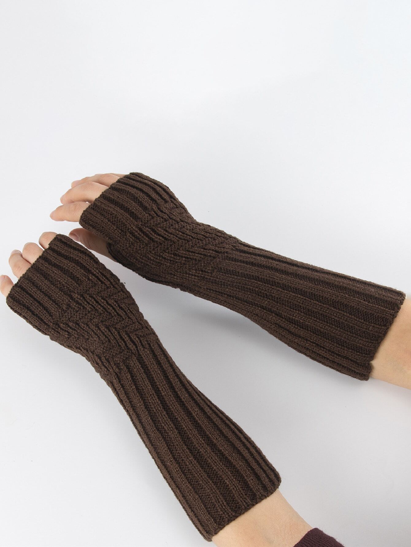 ROMWE Fairycore Solid Fingerle - đánh giá và giá Fingerless Glove Knit