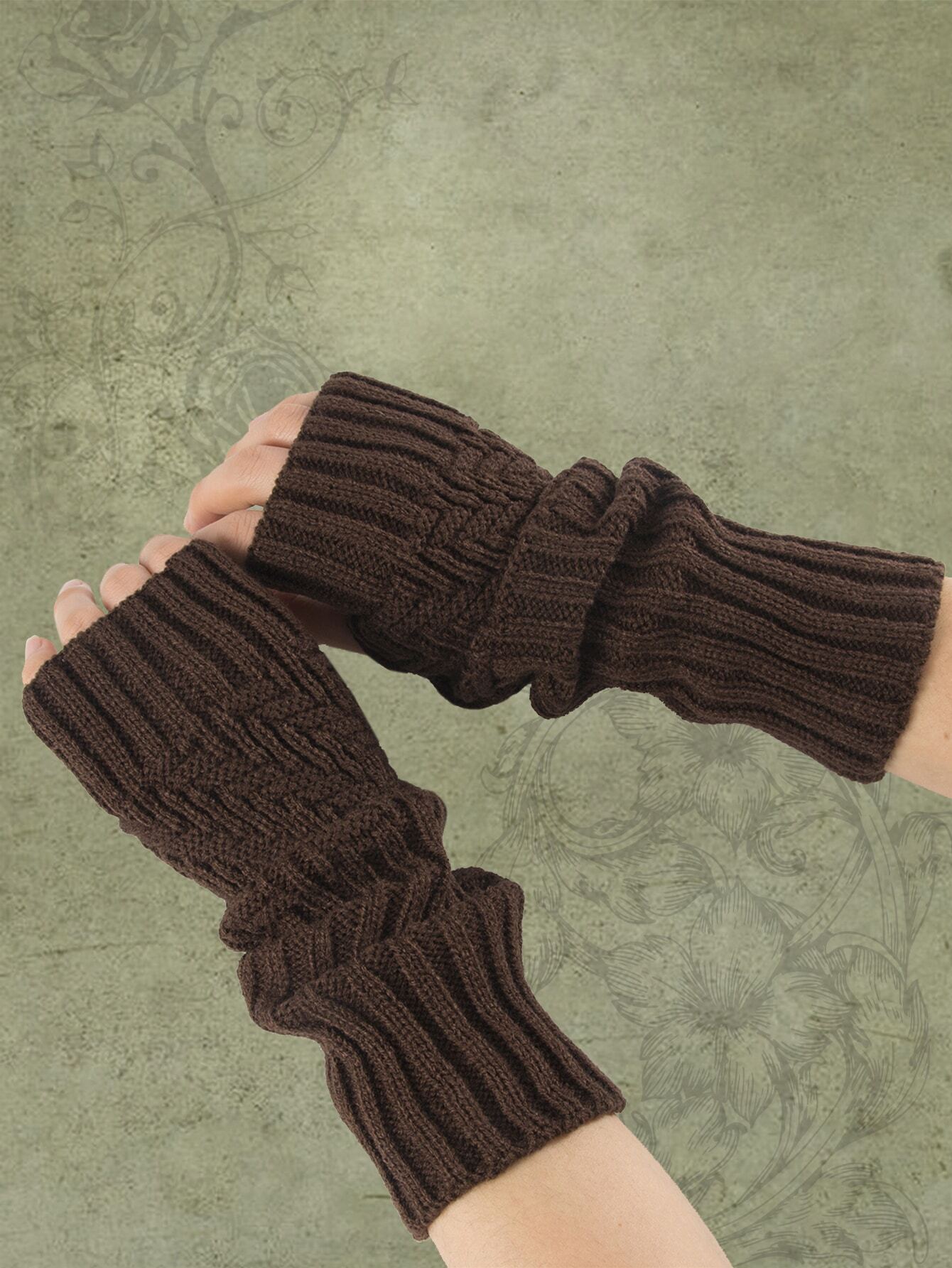 ROMWE Fairycore Solid Fingerle - đánh giá và giá Fingerless Glove Knit