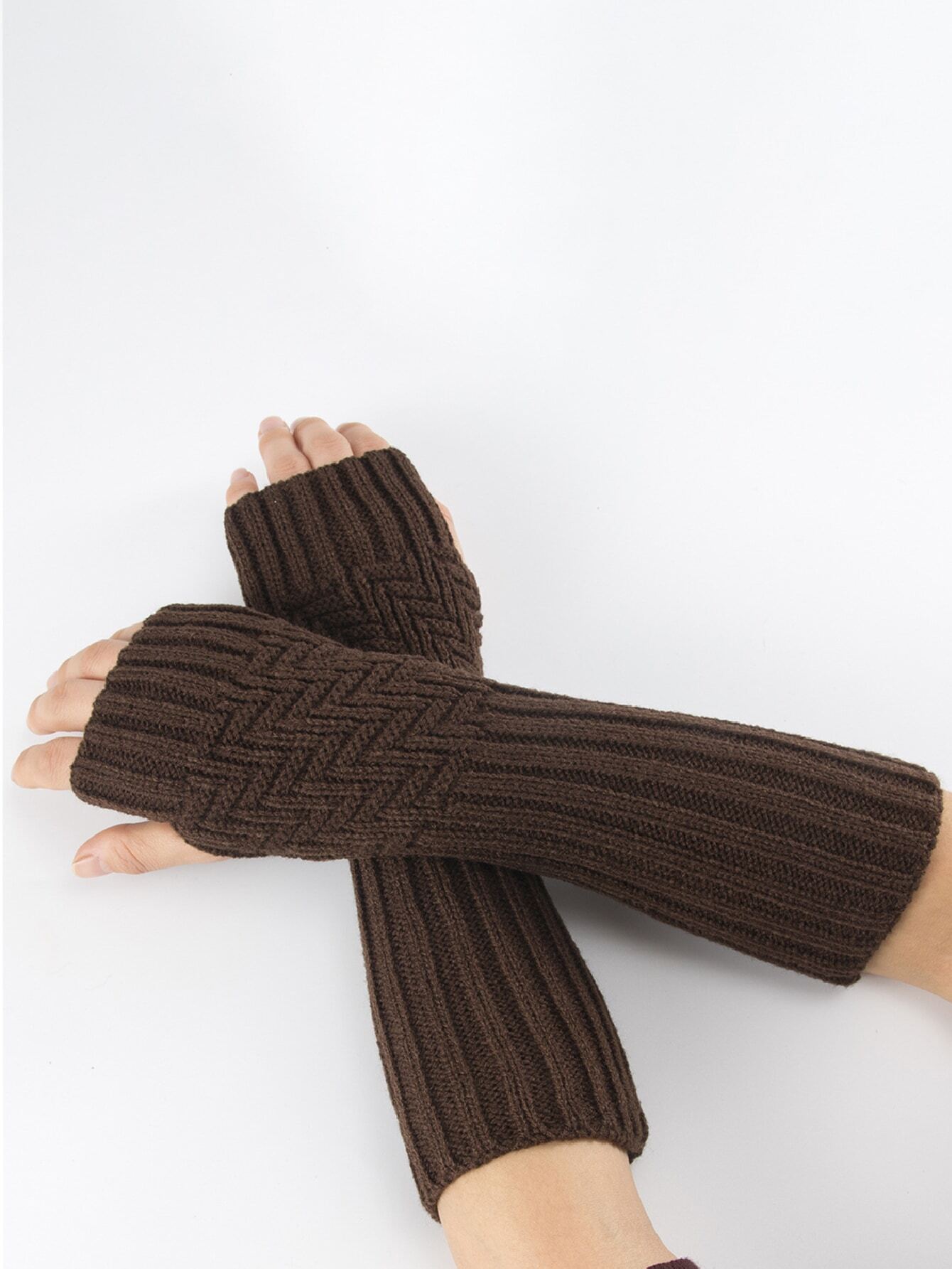ROMWE Fairycore Solid Fingerle - đánh giá và giá Fingerless Glove Knit