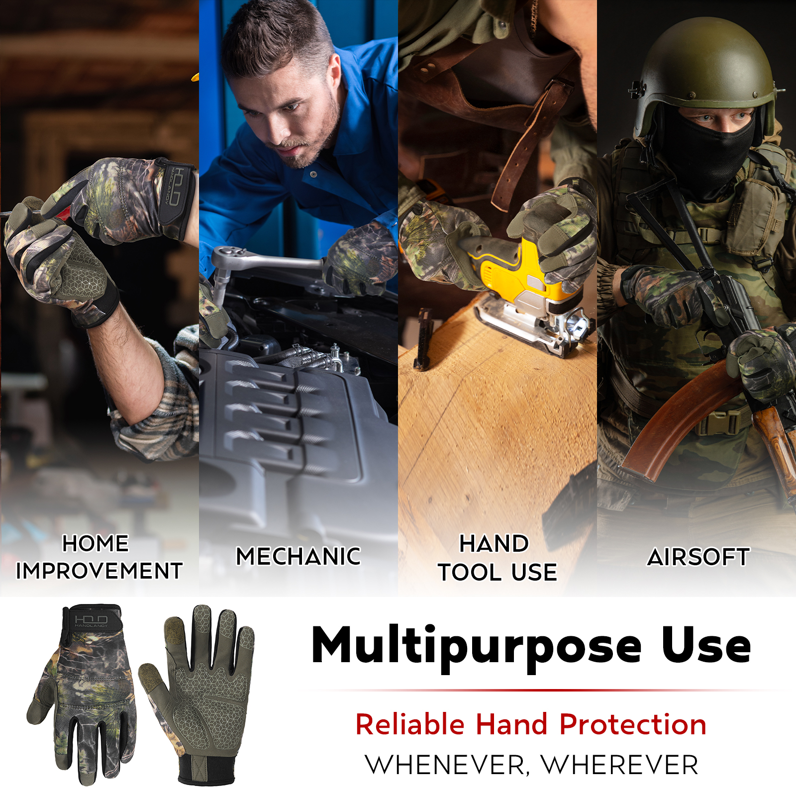 Handlandy Stock Full Finger Ca - đánh giá và giá Work Glove Impact