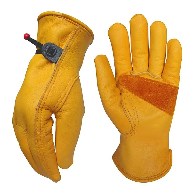 1 Pair Cowhide Heavy Duty Secu - đánh giá và giá Leather Driving Glove