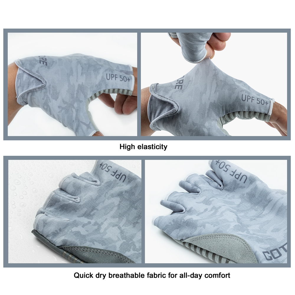 Goture Fingerless Fishing Glov - đánh giá và giá Cycling Glove Padded