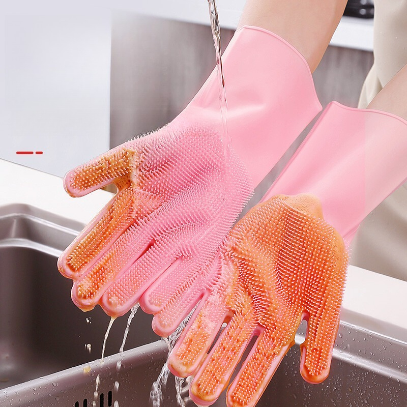 Silicone Dishwashing Gloves, M - đánh giá và giá Dish Glove Rubber