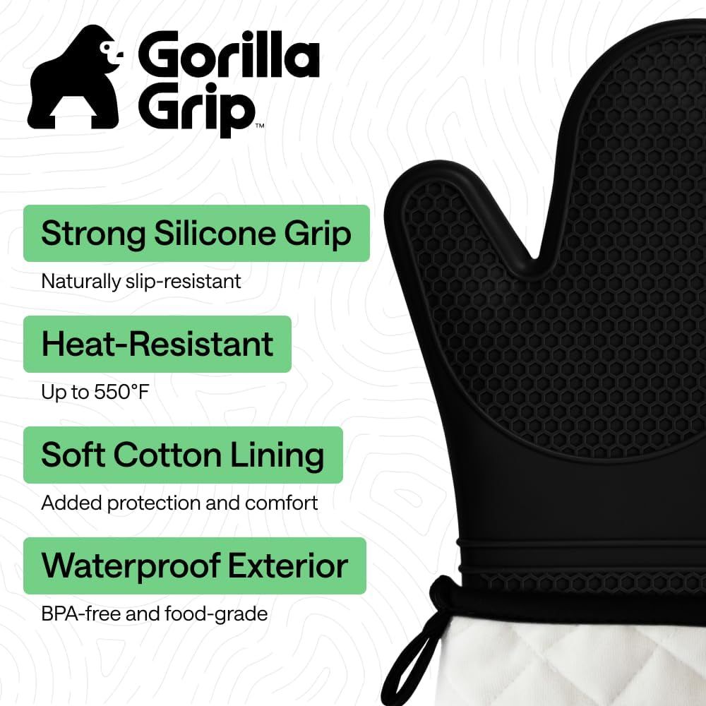 Heat Resistant Silicone Oven M - đánh giá và giá Oven Mitt Silicone