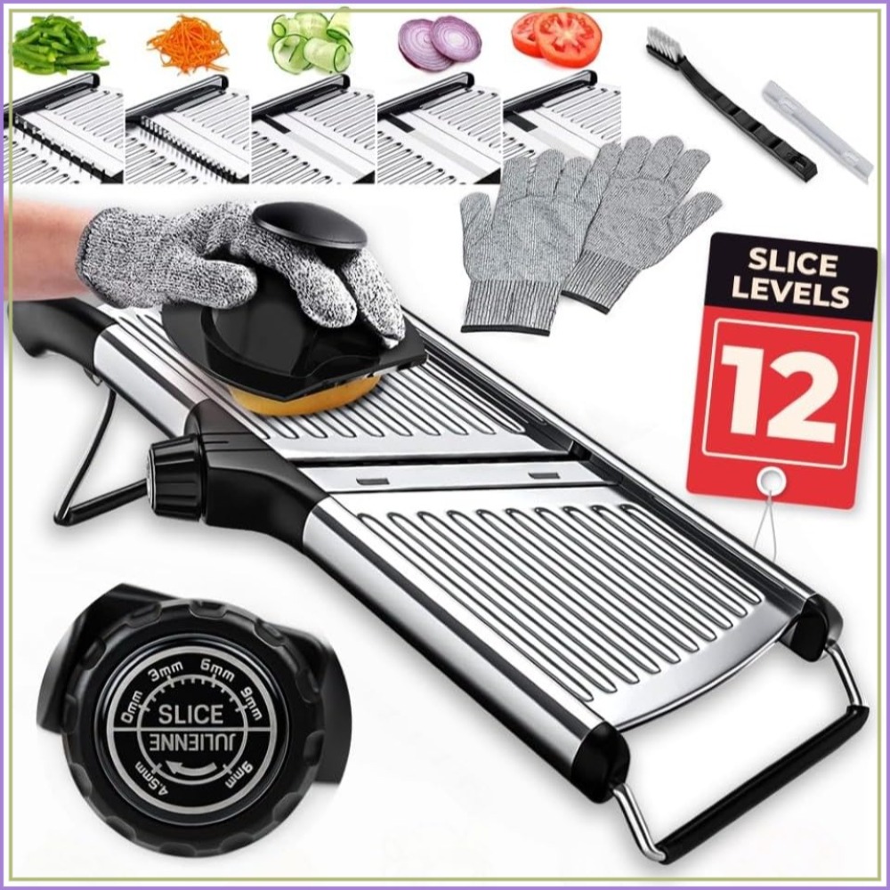 Adjustable Mandoline Food Slic - đánh giá và giá Cut Resistant Glove