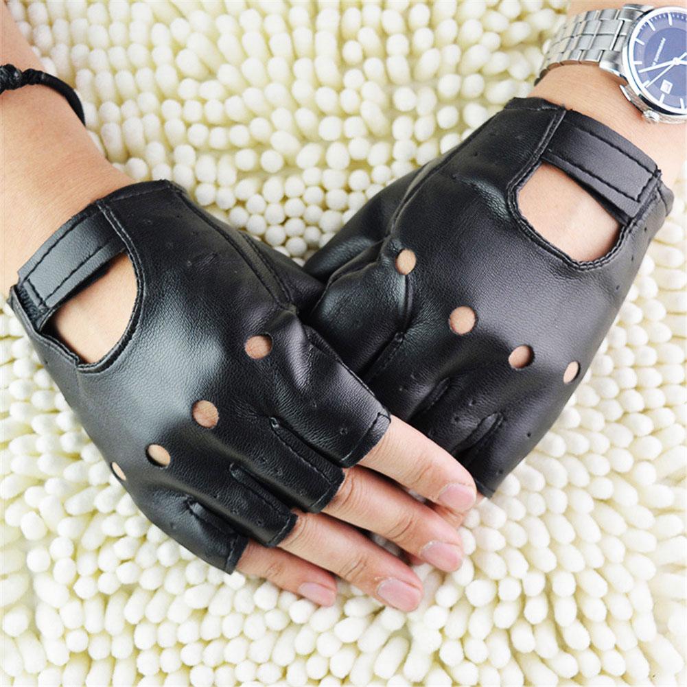 Punk Fingerless Gloves PU Leat - đánh giá và giá Workout Glove Gym