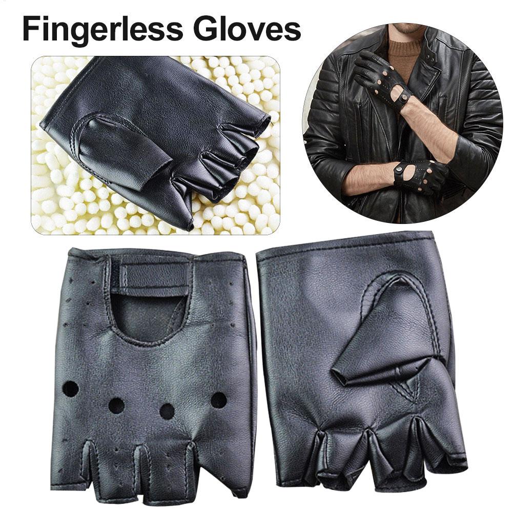 Punk Fingerless Gloves PU Leat - đánh giá và giá Workout Glove Gym