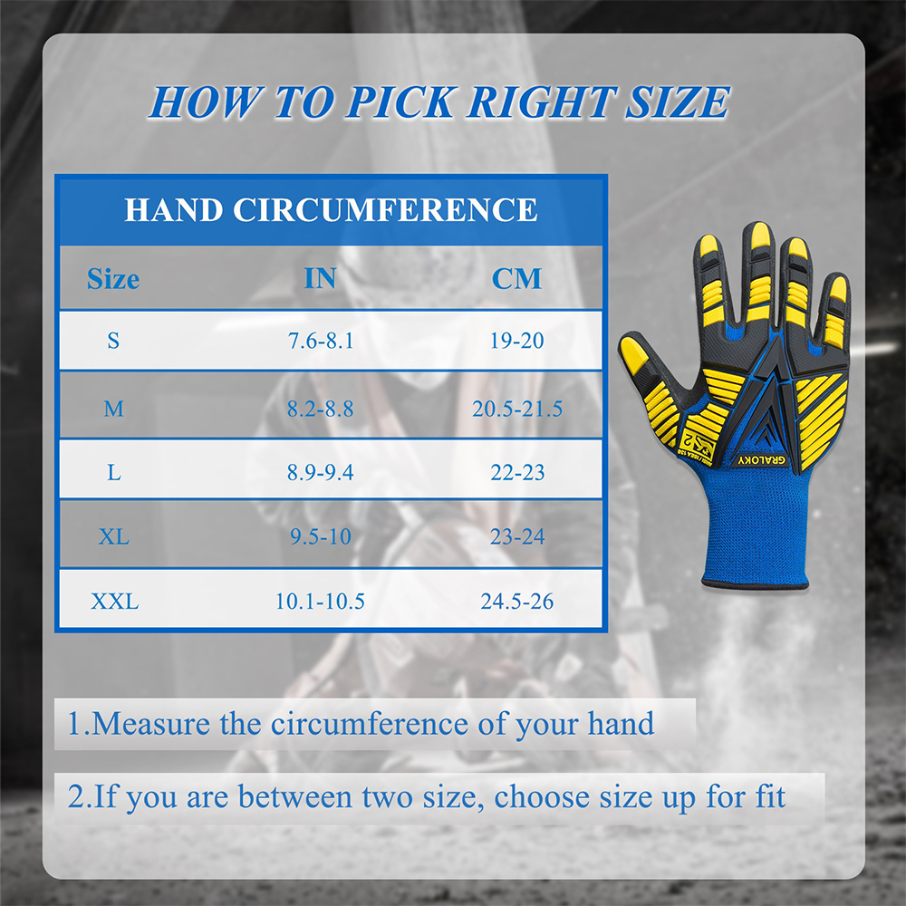 ANSI Level 2 Impact Resistant  - đánh giá và giá Work Glove Impact