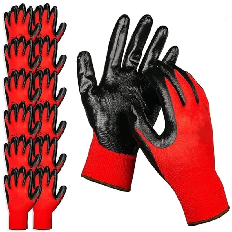 20PCS Nitrile Coated Safety Wo - đánh giá và giá Nitrile Mechanic Glove
