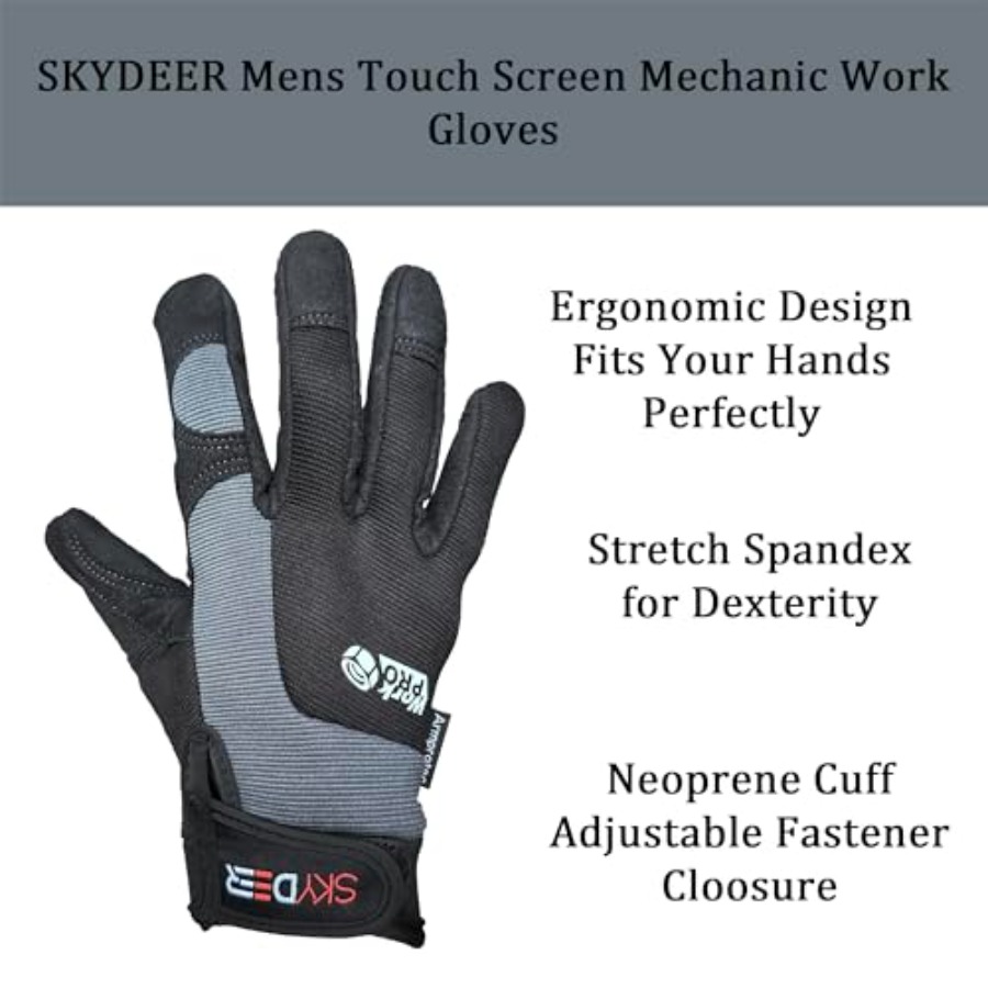 Touch Screen Leather Work Glov - đánh giá và giá Work Glove Impact