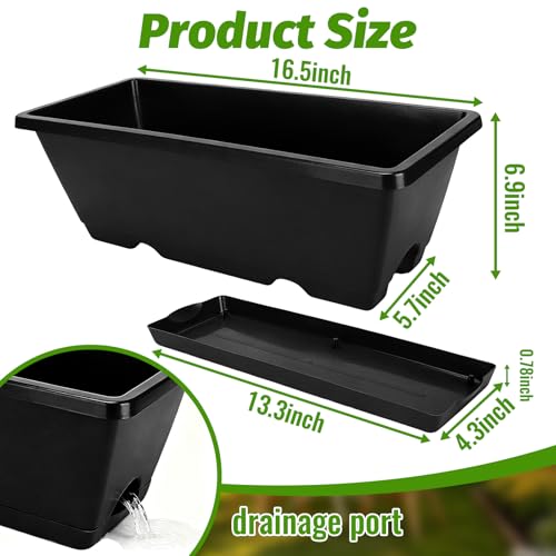 7 Black 17-Inch Rectangular Pl - đánh giá và giá Gardening Glove Waterproof