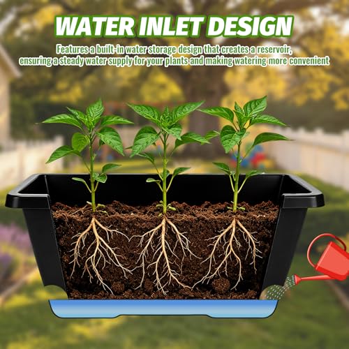 7 Black 17-Inch Rectangular Pl - đánh giá và giá Gardening Glove Waterproof