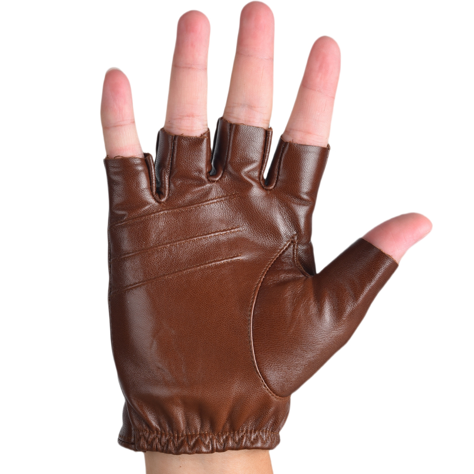 Mens Fingerless Half Finger Le - đánh giá và giá Leather Driving Glove