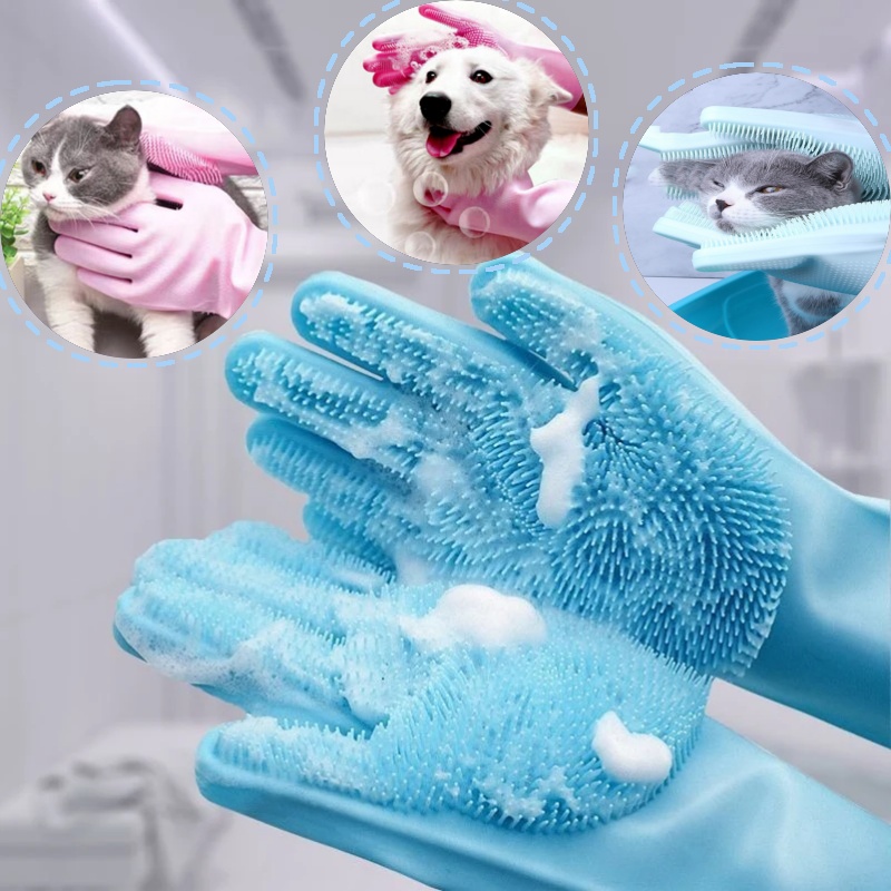 Silicone dishwashing gloves, h - đánh giá và giá Dish Glove Rubber