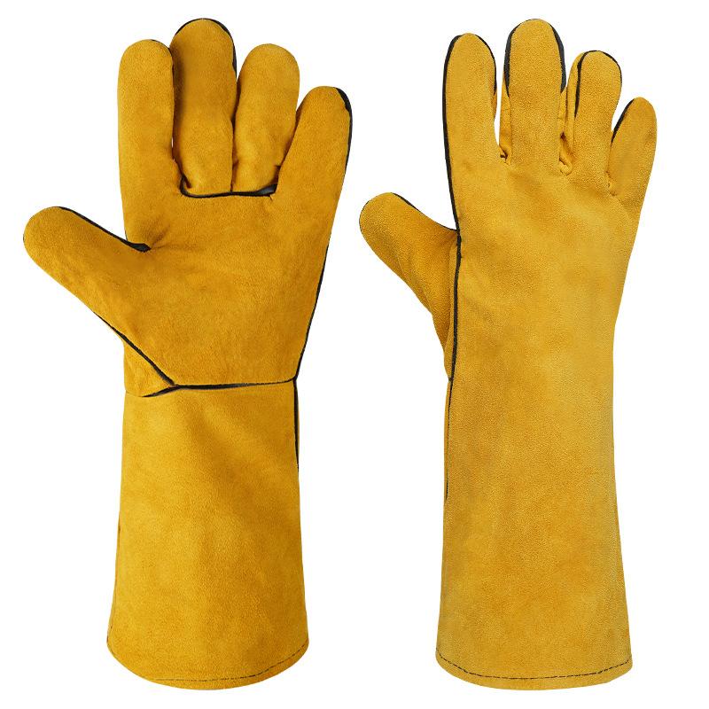 1 Pair 40Cm Welding Leather Gl - đánh giá và giá Cut Resistant Glove