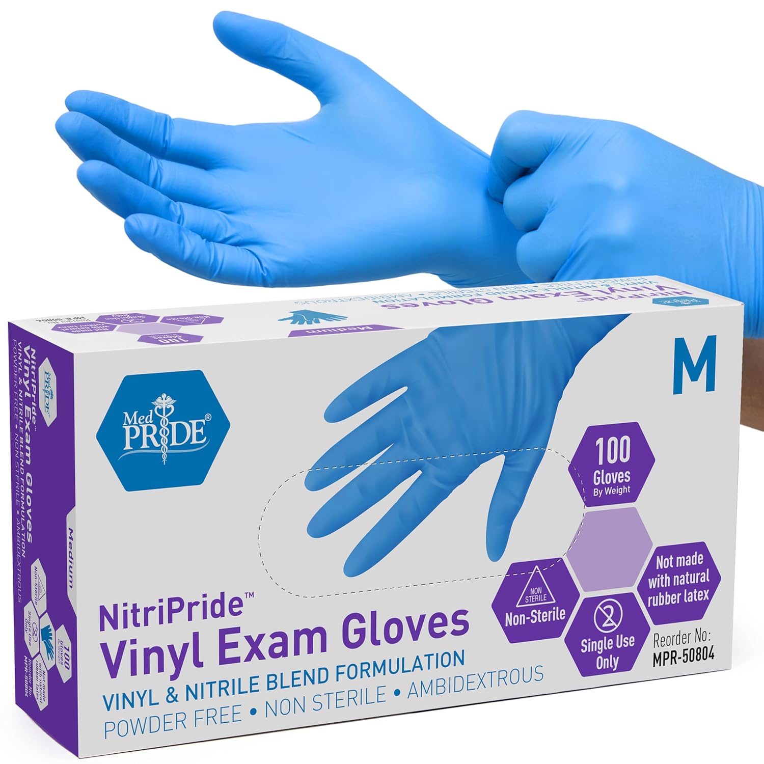 Powder-Free Nitrile/Vinyl Blen - đánh giá và giá Exam Glove Nitrile