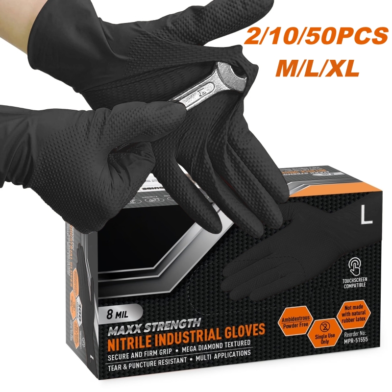 Heavy Duty Nitrile Safety Work - đánh giá và giá Nitrile Mechanic Glove
