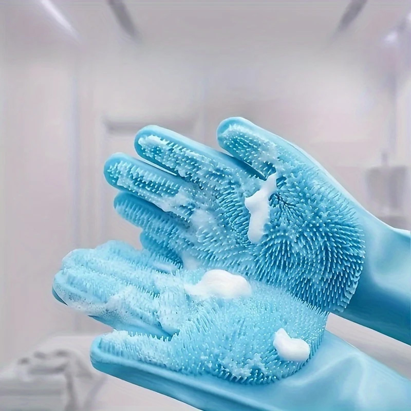 Pet Bathing & Massage Silicone - đánh giá và giá Rubber Glove Cleaning