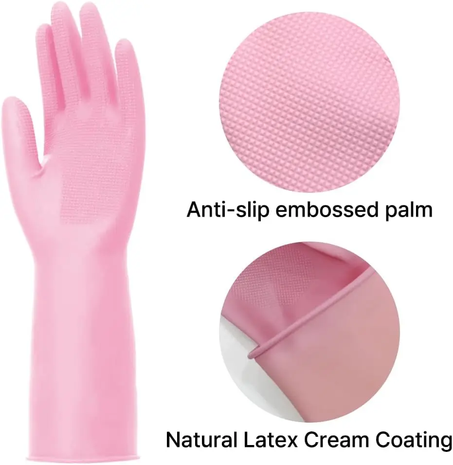 3 Pairs Cream-Coating Rubber G - đánh giá và giá Rubber Glove Cleaning