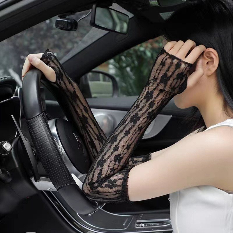 Summer Mesh Flower Lace Finger - đánh giá và giá Fingerless Glove Knit