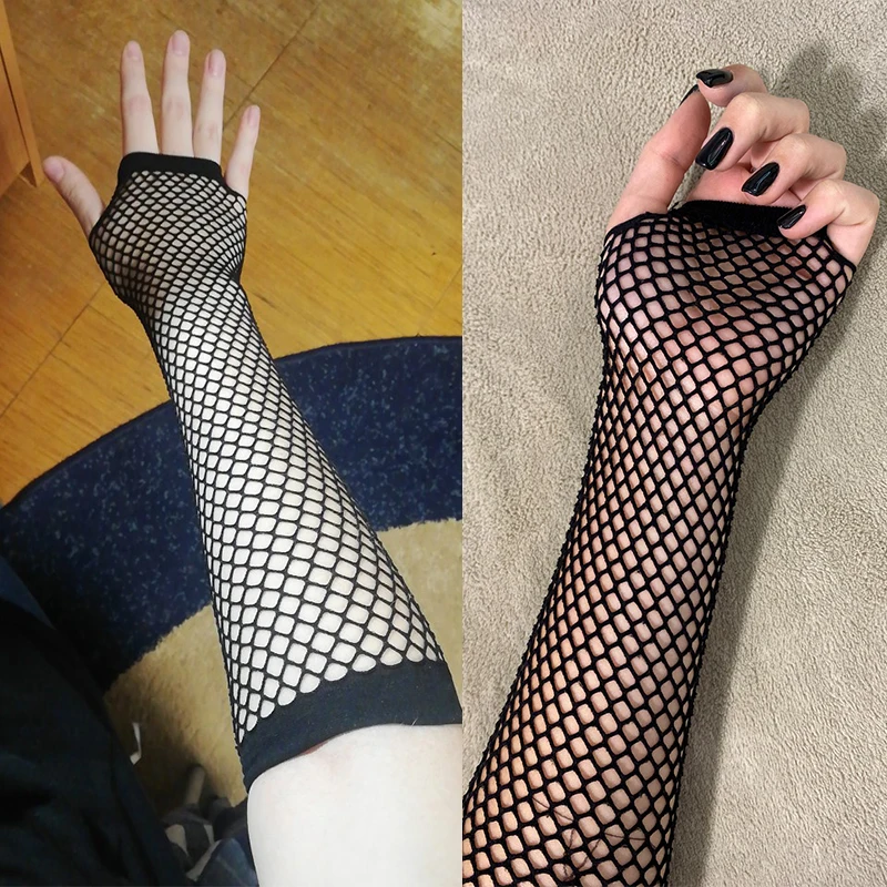 Women Fashion Neon Fishnet Fin - đánh giá và giá Fingerless Glove Knit