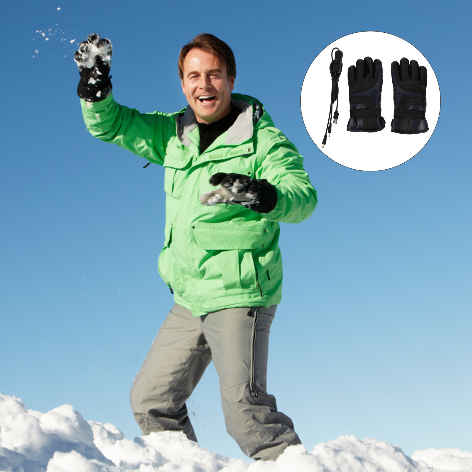 1Pair USB Electric Heated Glov - đánh giá và giá Winter Glove Insulated